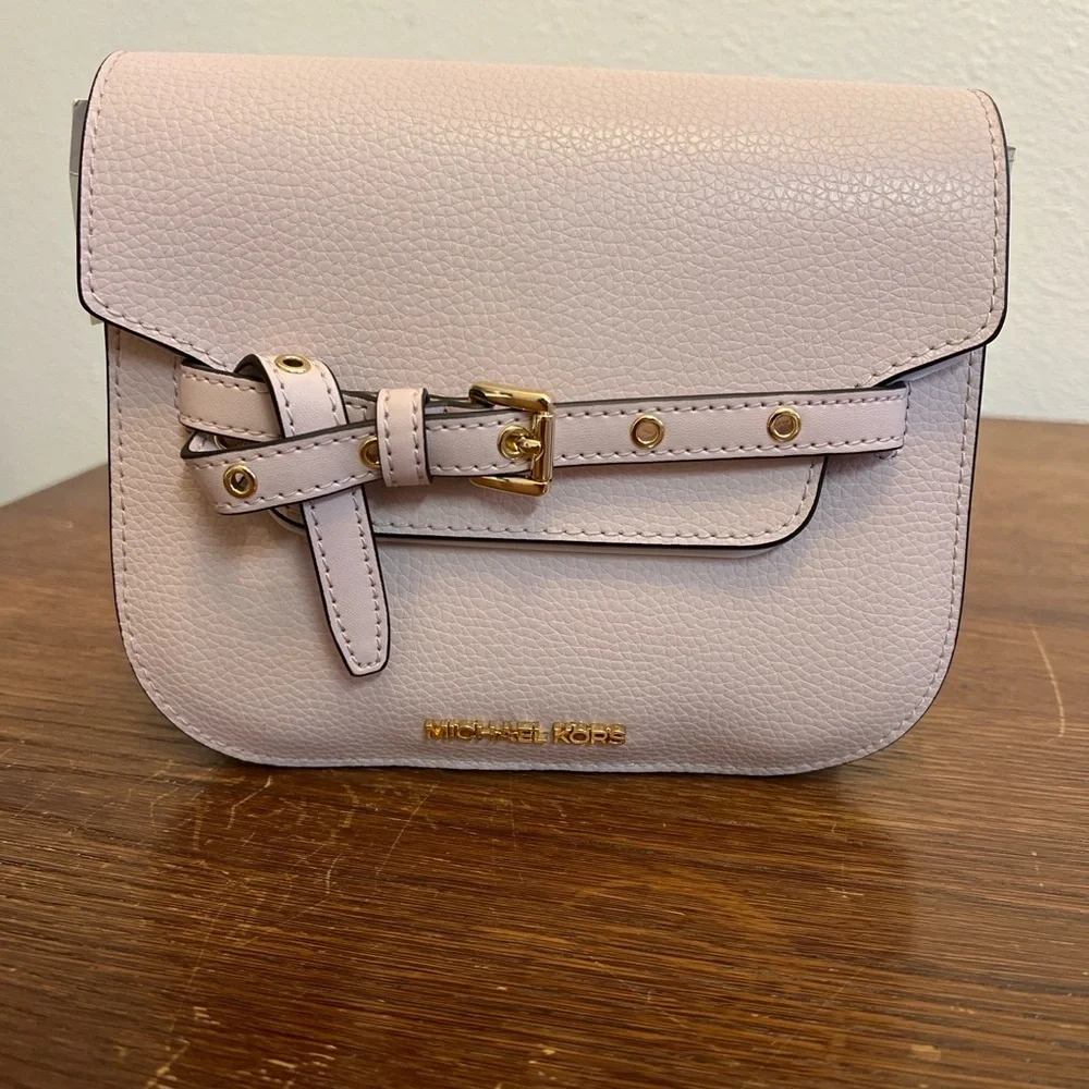 Michael Kors Blush Crossbody Bag with Gold Details